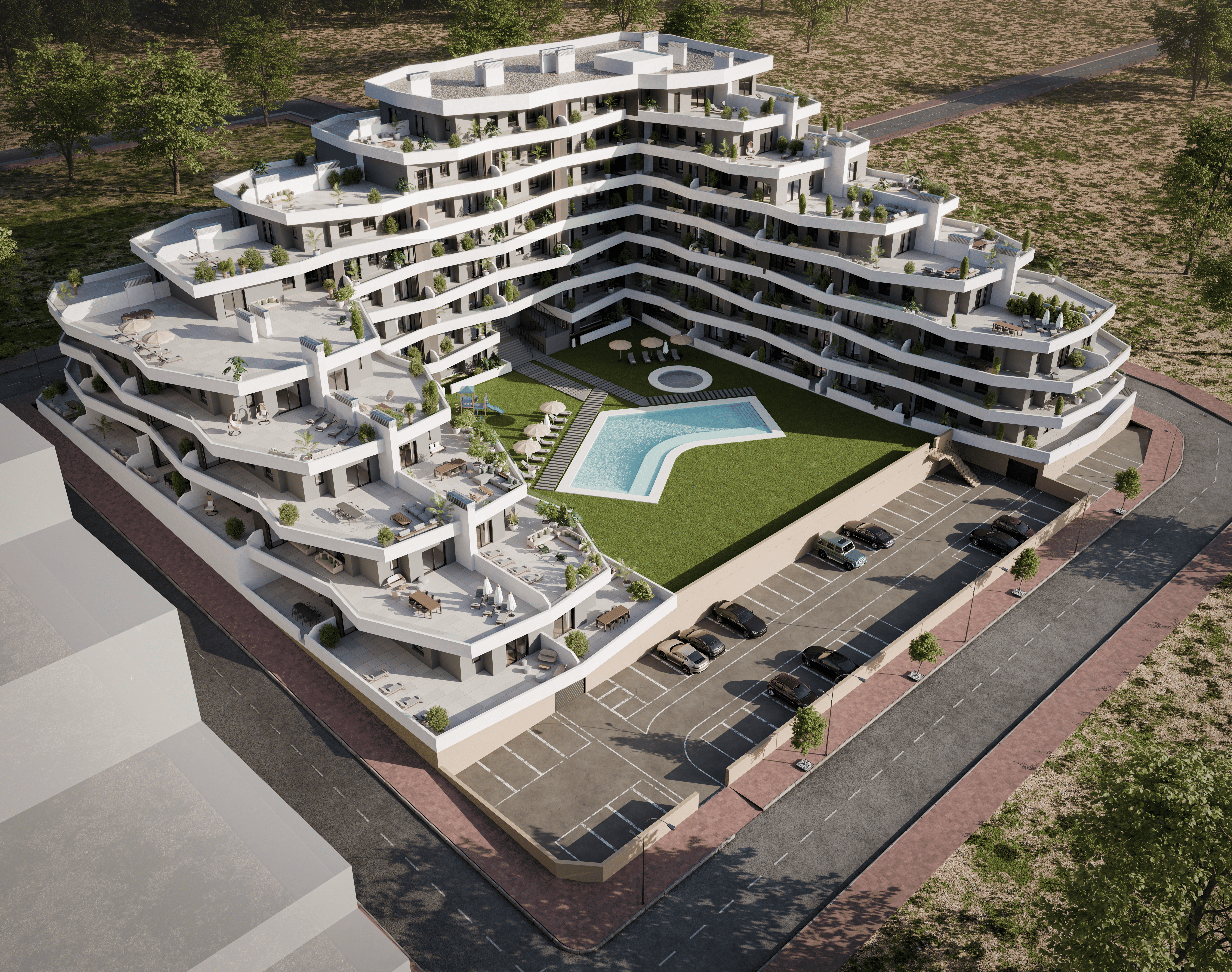 New build modern apartments for sale in San Miguel de Salinas